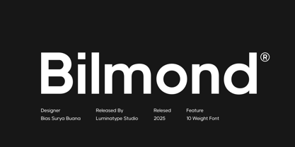 Bilmond Font Poster 1