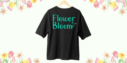 Spring Leaves Font Poster 3