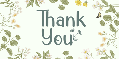 Spring Leaves Font Poster 10