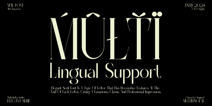 Mote Cainge Font Poster 6