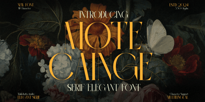 Mote Cainge Font Poster 1