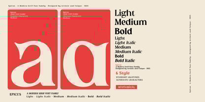Epicus Font Poster 4