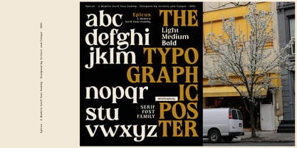 Epicus Font Poster 9
