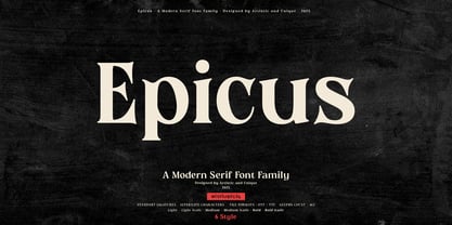 Epicus Font Poster 1