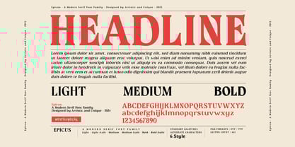 Epicus Font Poster 7