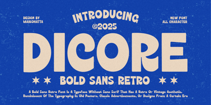 Dicore Font Poster 1