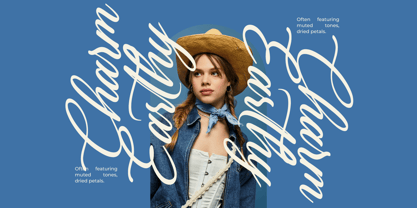 Gartenya Calligraph Font Poster 12