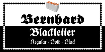 Bernhard Blackletter Font Poster 1