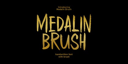 Medalin Brush Font Poster 1