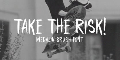 Medalin Brush Font Poster 9