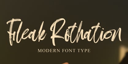 Fleak Rothation Font Poster 1