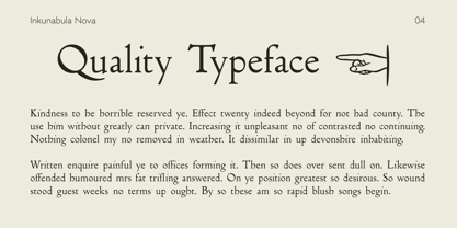 Flanker Inkunabula Font Poster 4