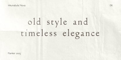 Flanker Inkunabula Font Poster 3