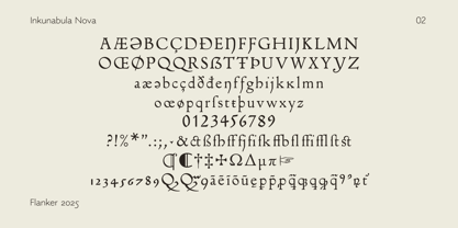 Flanker Inkunabula Font Poster 2