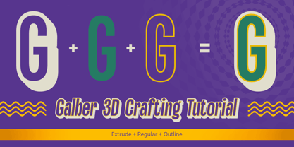 Galber Font Poster 8