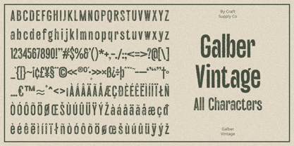 Galber Font Poster 12