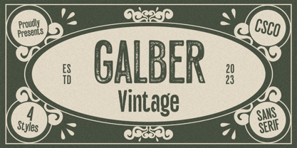 Galber Font Poster 10