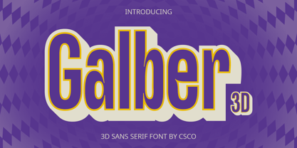 Galber Font Poster 7