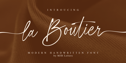 La Boutier Font Poster 1