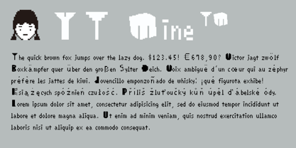 YT Mine Font Poster 1