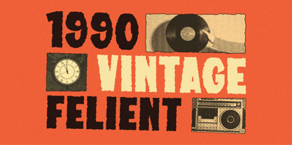 Felient Vintegen Font Poster 3