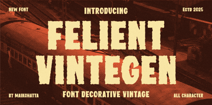 Felient Vintegen Font Poster 1