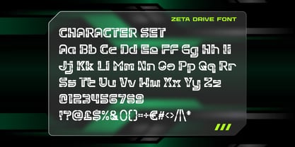 Zeta Drive Font Poster 5