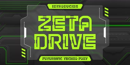 Zeta Drive Font Poster 1