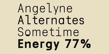 Lenia Mono Font Poster 12