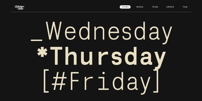 Lenia Mono Font Poster 14