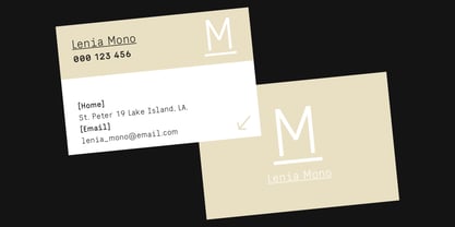 Lenia Mono Font Poster 4