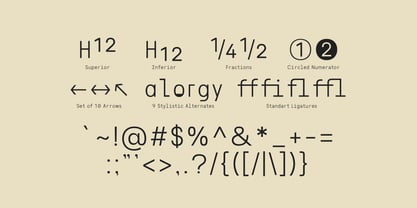 Lenia Mono Font Poster 10