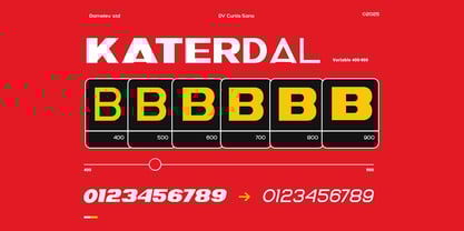 DV Curtis Sans Font Poster 7