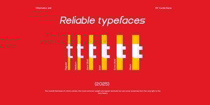 DV Curtis Sans Font Poster 5