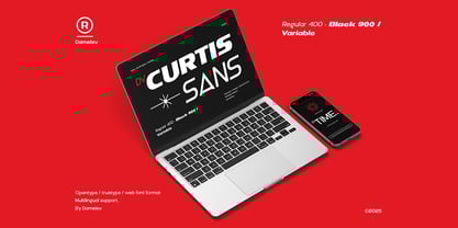 DV Curtis Sans Font Poster 8