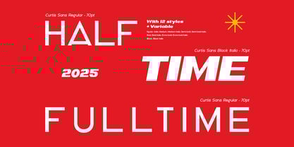 DV Curtis Sans Font Poster 13