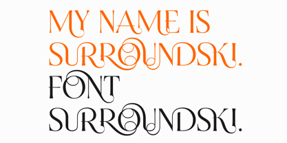 Surroundski Font Poster 12