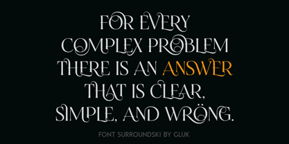 Surroundski Font Poster 3