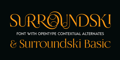 Surroundski Font Poster 1