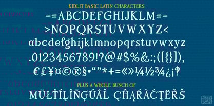 Kidlit Font Poster 2