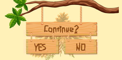 Wild Carved Font Poster 3