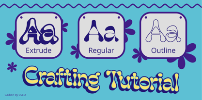 Gadion Font Poster 11