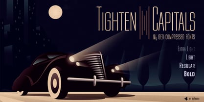 Tighten Caps Font Poster 3