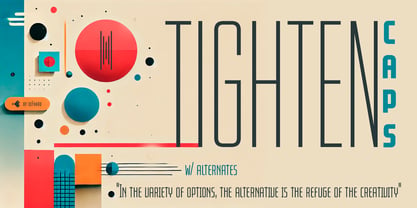 Tighten Caps Font Poster 6