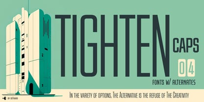 Tighten Caps Font Poster 1