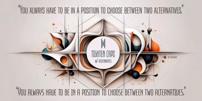 Tighten Caps Font Poster 5