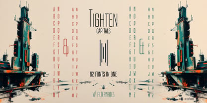 Tighten Caps Font Poster 4