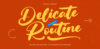 Delicate Routine Font Poster 1