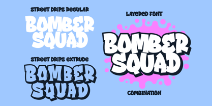 Street Drips Font Poster 5