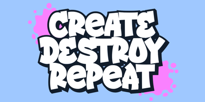 Street Drips Font Poster 2